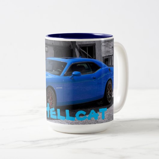 Hellcatの挑戦者のコーヒー・マグ ツートーンマグカップ (正面右)