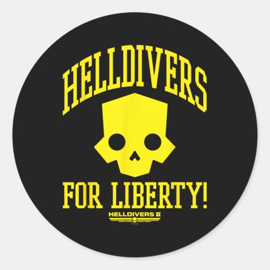 Helldivers 2 Sony Playstation Liber用ビデオゲーム ラウンドシール (正面)
