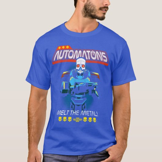 Helldivers 2 Sony Playstation Video Game Automaton Tシャツ (正面)