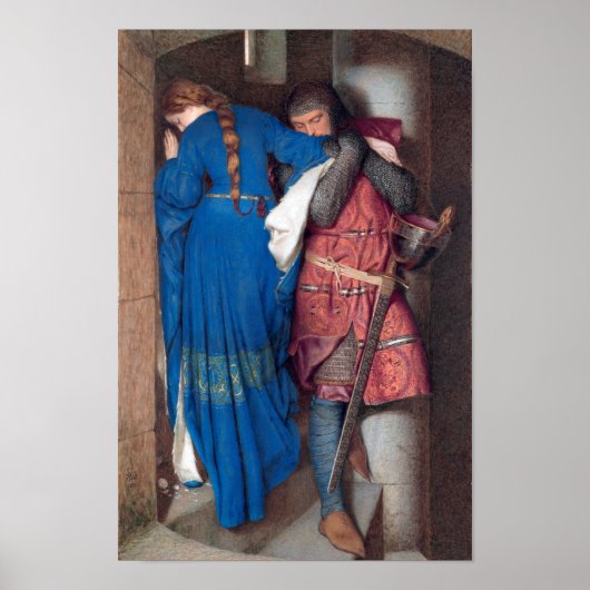 Hellelil and Hildebrand by Frederic Burton ポスター (正面)