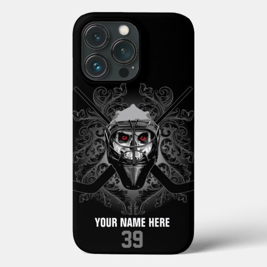 Hellish Hockey Goalie Case-Mate iPhone Case Case-Mate iPhoneケース (裏面)