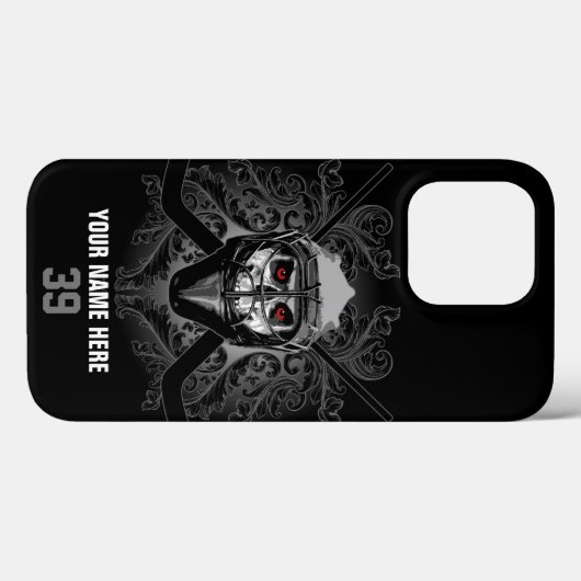 Hellish Hockey Goalie Case-Mate iPhone Case iPhoneケース (裏面 (横))