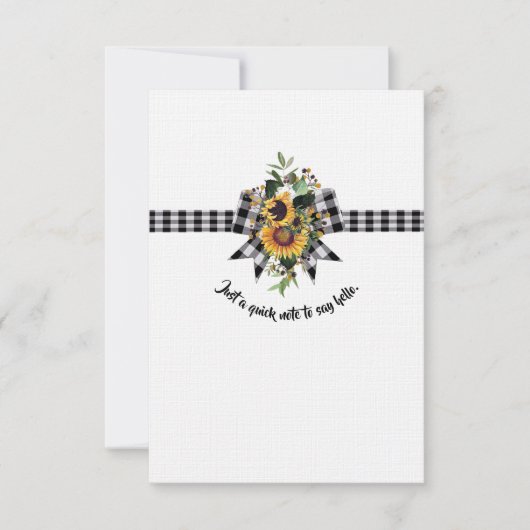 Helloと答える手短なメモ サンキューカード (正面)