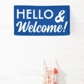 HelloとWelcomeを任意の色で 横断幕 (インサイチュ)