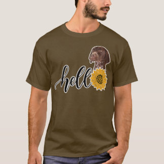 Helloひまわりドイツ短気ポインタ Tシャツ
