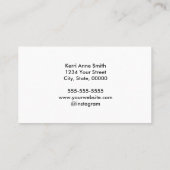 Helloを多くの言語でパーソナライズカラフル 名刺 (裏面)