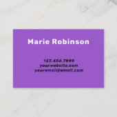 HELLOカウープリント白黒紫 名刺 (裏面)