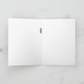 HELLOカラフル抽象芸術アーモダントおもしろい カード (内部)