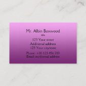 Helloグラデーション1色ピンクとカスタム文字 名刺 (裏面)