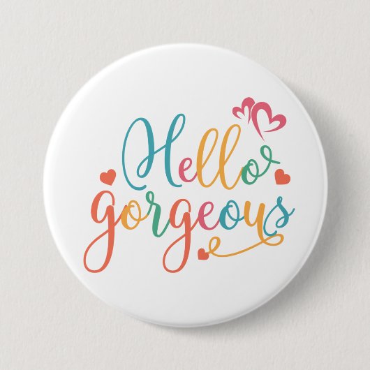 Helloゴージャス数々のカラーボタン 缶バッジ (正面)