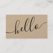 HELLOソーシャルメディアアイコンネットワーククラフト 名刺 (正面)