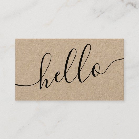 HELLOソーシャルメディアアイコンネットワーククラフト 名刺 (正面)