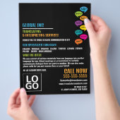 Helloデザイン、トランスレータ&インタープリタ チラシ (手)