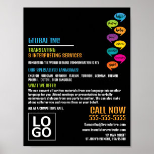 Helloデザイン、トランスレータ&インタープリタ ポスター