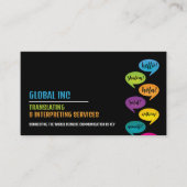 Helloデザイン、トランスレータ&インタープリタ 名刺 (正面)