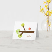 Helloノートカード カード (黄色い花)