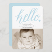 Helloハート誕生のお知らせ（5時間365日） 案内状 (正面/裏面)