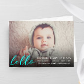 Helloフォトベビー誕生発表 招待状