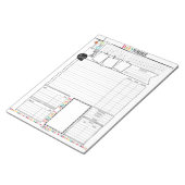 Helloプランナー毎日のスケジュールメモ帳 ノートパッド (アングル)