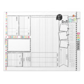 Helloプランナー毎日のスケジュールメモ帳 ノートパッド (正面)