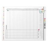 Helloプランナー: Daily Time Trackerページ ノートパッド (正面)