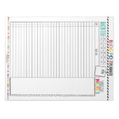 Helloプランナー: Monthly Blog Post Planningメモ帳 ノートパッド (正面)