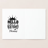 Helloベビーとクラウンベビーの名前 箔カード (内部)