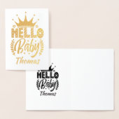 Helloベビーとクラウンベビーの名前 箔カード (ディスプレー)