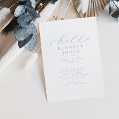 Helloベビーシンプルスクリプトフォトコラージュ誕生 案内状