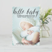 Helloベビースクリプト写真の誕生発表I 案内状 (スタンド正面)