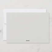 Helloベビーフォトスクリプトの誕生発表 シーズンカード (裏面)