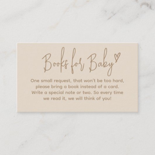 Helloベビーミニマ男女兼用リストのブックリクエスト エンクロージャーカード (正面)