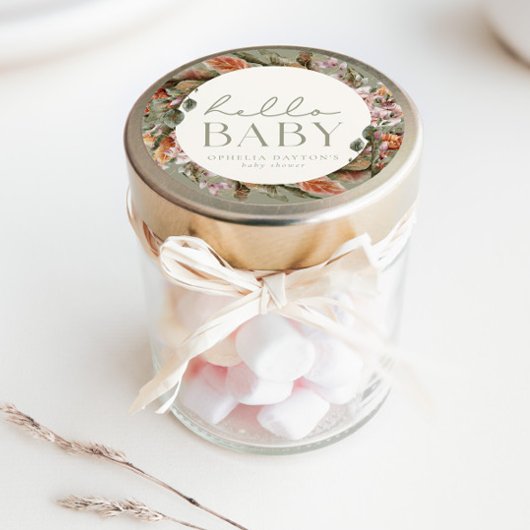 HELLOベビー |ボタニカルBoho Sageのお願い ラウンドシール