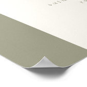 HELLOベビー |ボタニカルBoho Sage Welcome ポスター (角)