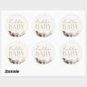 HELLOベビー |ミニマリストのセージとアイボリーのお気に入り ラウンドシール (シート)