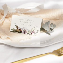 HELLOベビー |ミニマリストのセージとアイボリーへようこそ プレイスカード