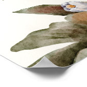 HELLOベビー |ミニマリストのセージとアイボリーへようこそ ポスター (角)