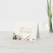 HELLOベビー |秋の植物性ベビーシャワー サンキューカード (正面)