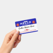 HELLOペットを待たせてある バッジ (手持ち)