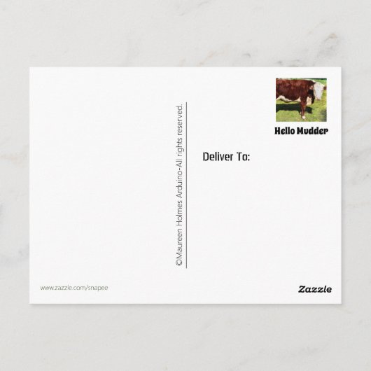 Helloポストカード ポストカード (裏面)