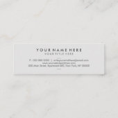 Helloミニマリストドット スキニー名刺 (裏面)