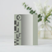 HELLOモダンバナー+バックグラー。&アイディア ポストカード (スタンド正面)