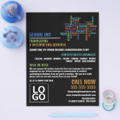 Helloロゴ、トランスレータ&インタープリタ チラシ (シングル)