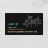 Helloロゴ、トランスレータ&インタープリタ 名刺 (正面)