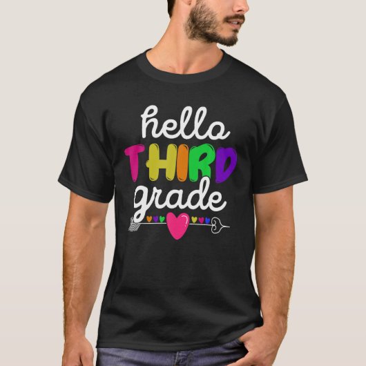 Hello三等分隊先生学生チーム戻る Tシャツ (正面)