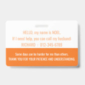 hello多発性硬化症ms障害id バッジ (裏面)