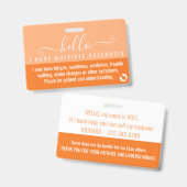 hello多発性硬化症ms障害id バッジ (正面＆裏面)