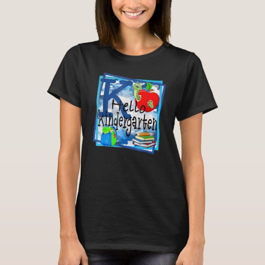 Hello幼稚園グレードバックパック鉛筆バックS Tシャツ (正面)