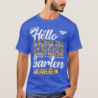 Hello幼稚園ヒョウ柄の幼稚園バック Tシャツ