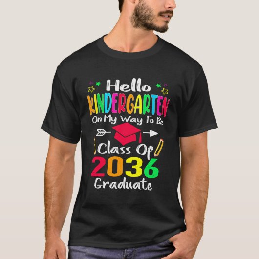 Hello幼稚園新学期クラス2036 Gr Tシャツ (正面)